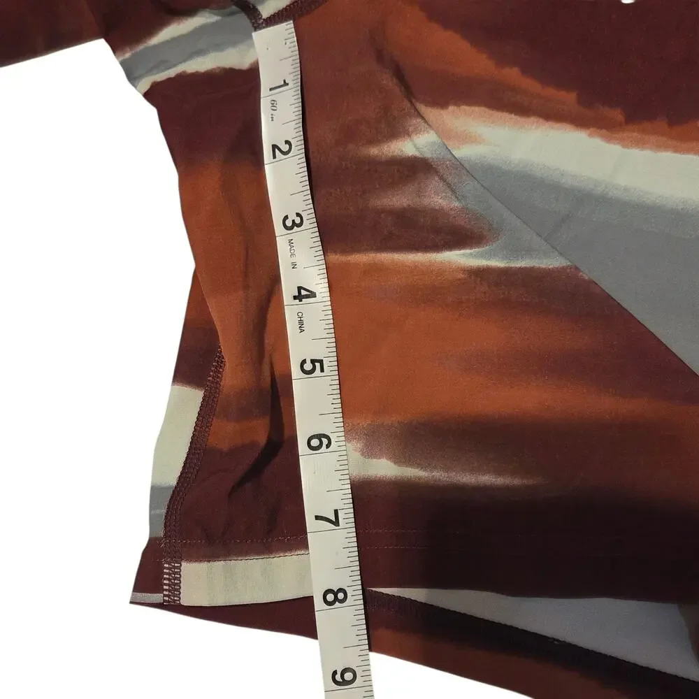 Smart Wool Men Active Training Shorts 8"  sz XL Lined Performance Horizon Print - Picture 7 of 11